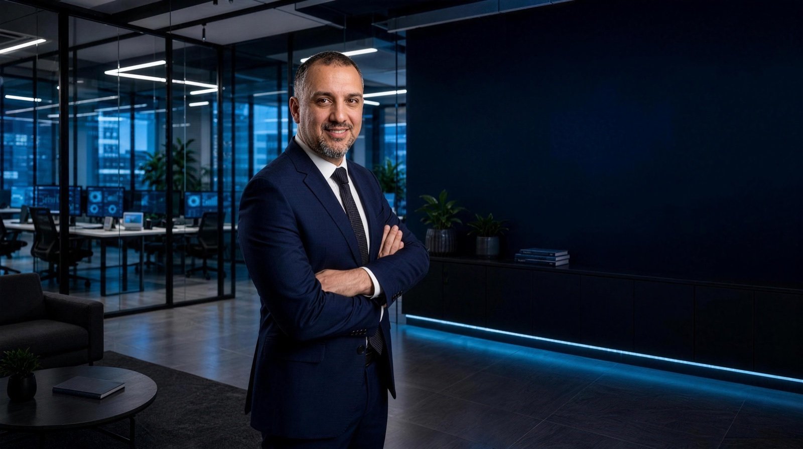 Leonardo Dornelles, contador responsável da Eleve, no escritório da empresa